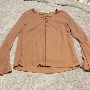 Women's Lace-Up Blouse